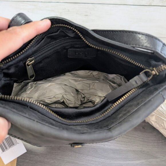 Womens Black Crossbody Messenger Bag Great Travel Bag - Picture 4 of 9